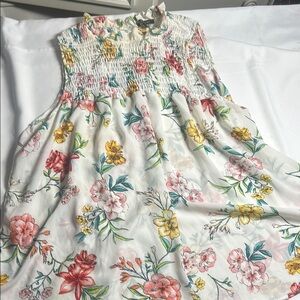 Miss Lili Floral Blouse - Red, Yellow, Green